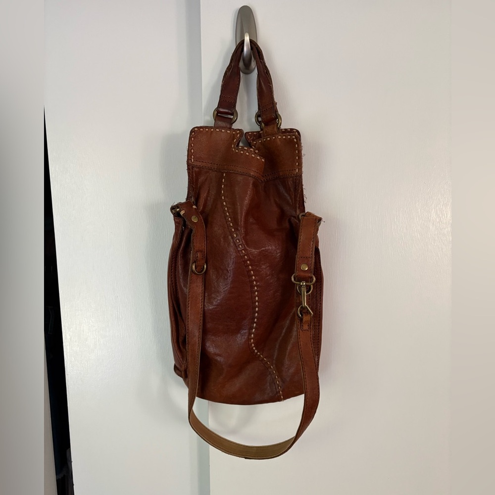 Women’s Vintage Lucky Brand Brown Italian Leather Handbag